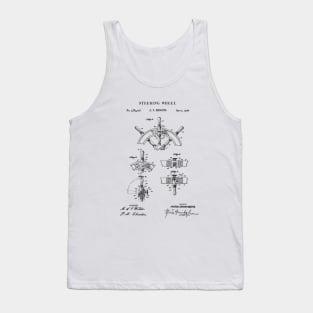 Ship Steering Wheel Patent Print 1944 Tank Top